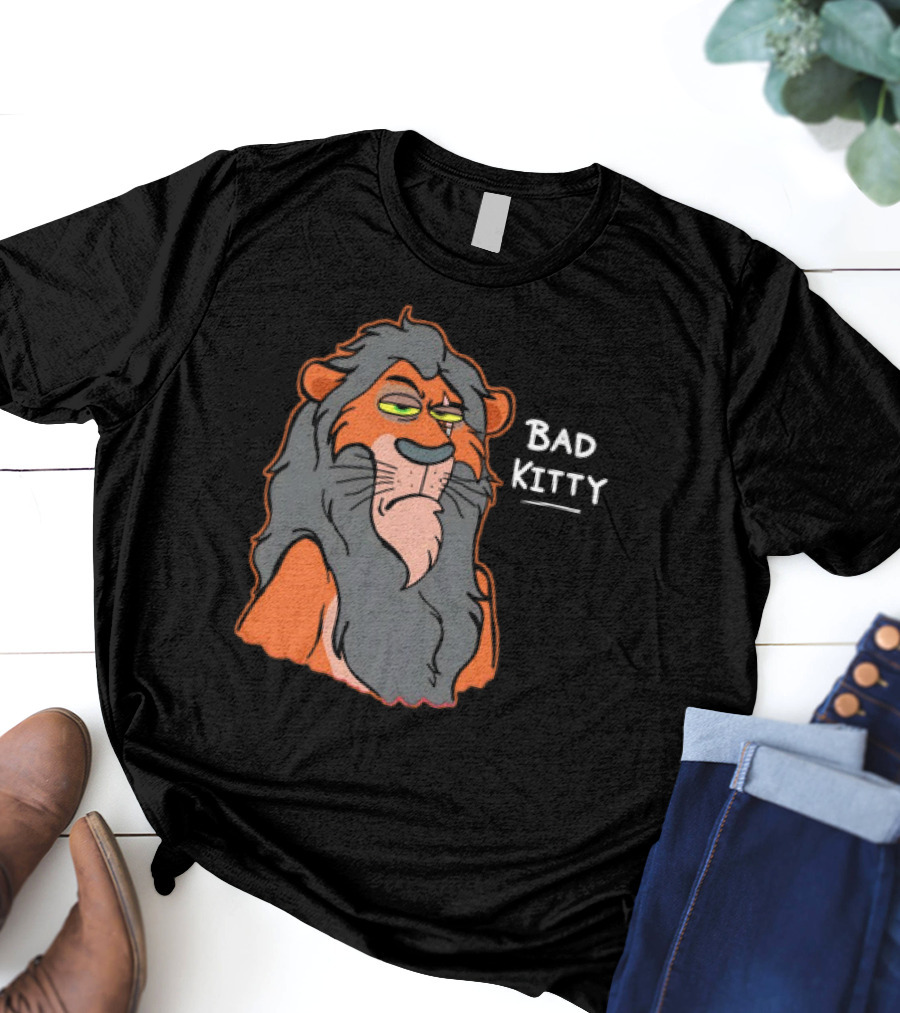 Scar Bad Kitty Lion Expression T-Shirt