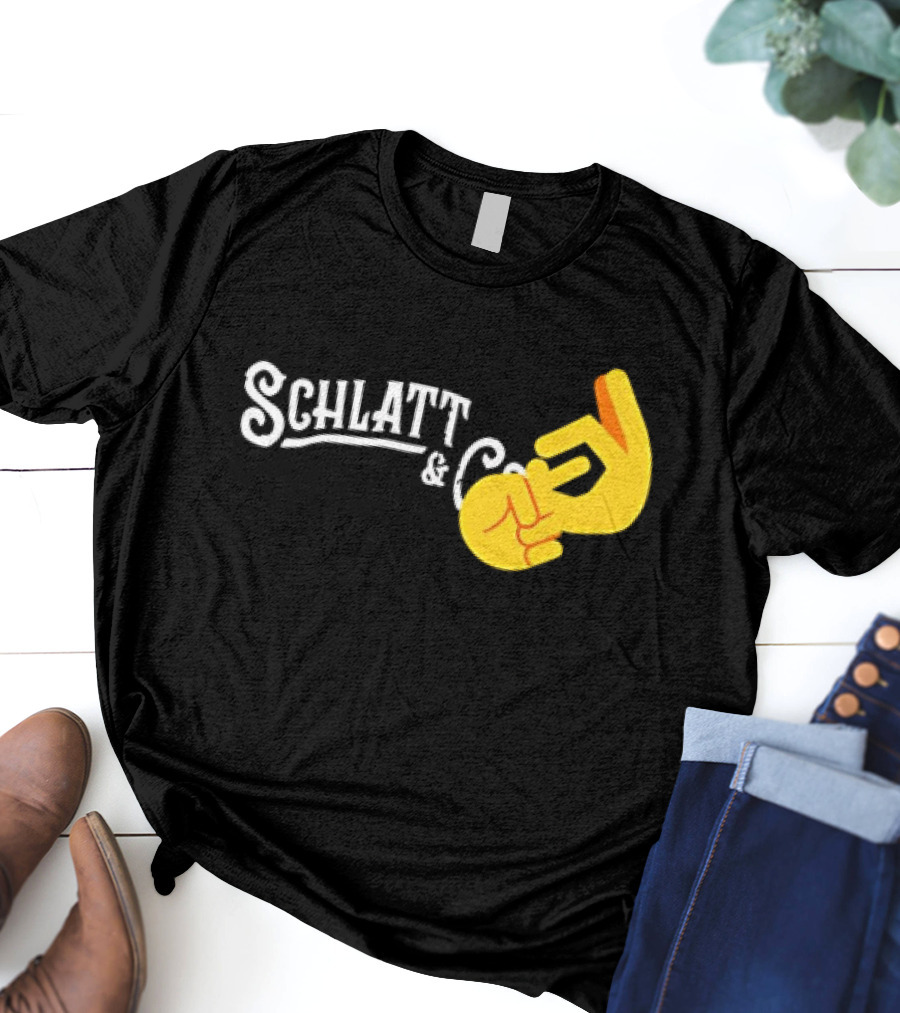 Schlatt And CO Hand Emoji Gesture T-Shirt