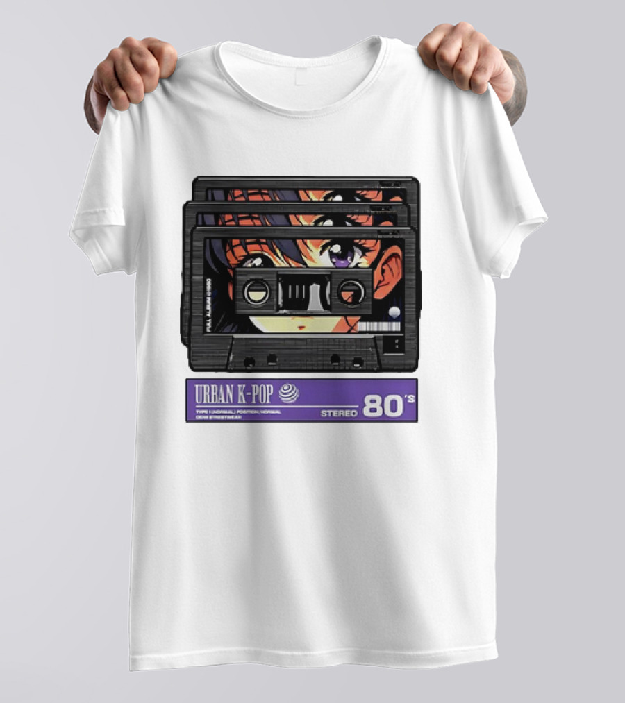 Cassette Tape Urban K-Pop Stereo 80’s Anime T-Shirt