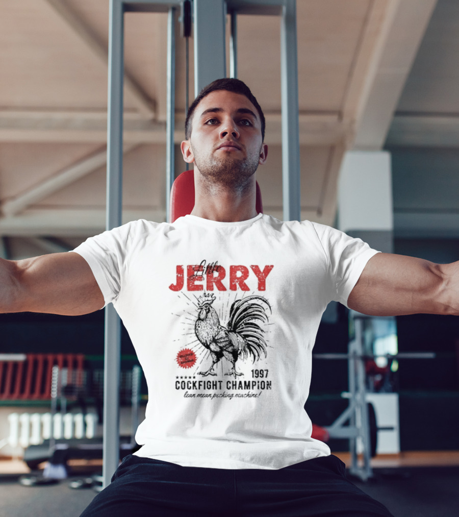 Little Jerry 1997 Cockfight Champion Lean Mean Pecking Machine T-Shirt