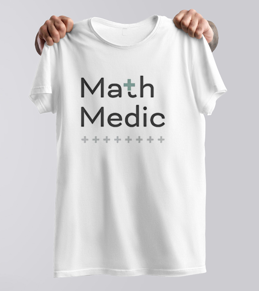 Math Medic Plus Symbol Repeated T-Shirt