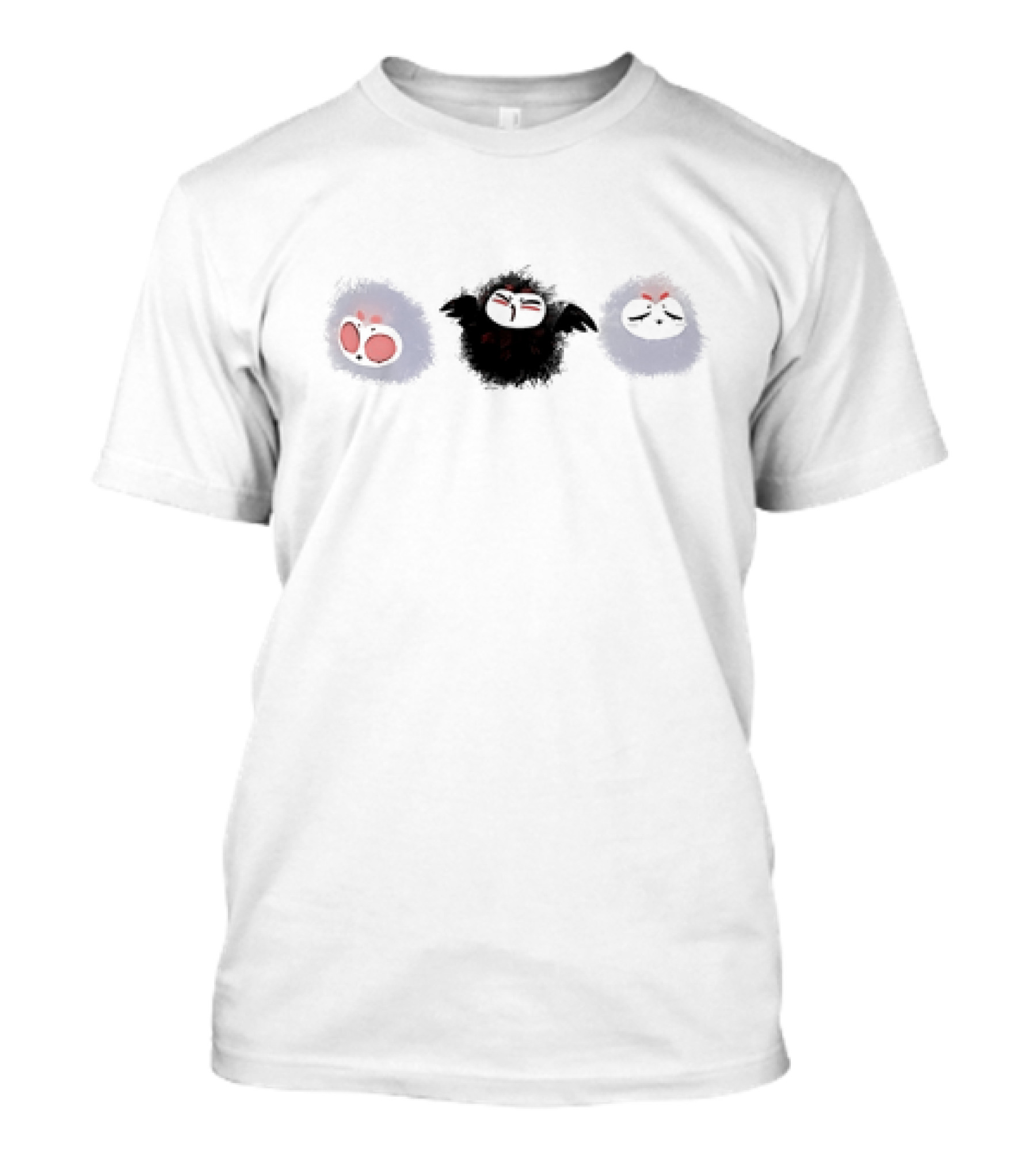 Mini Stolas Cute Fluffy Creatures Trio T-Shirt