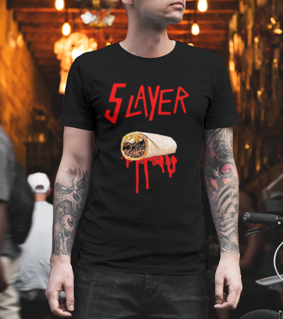 5 Layer Burrito Slayer Parody With Dripping T-Shirt