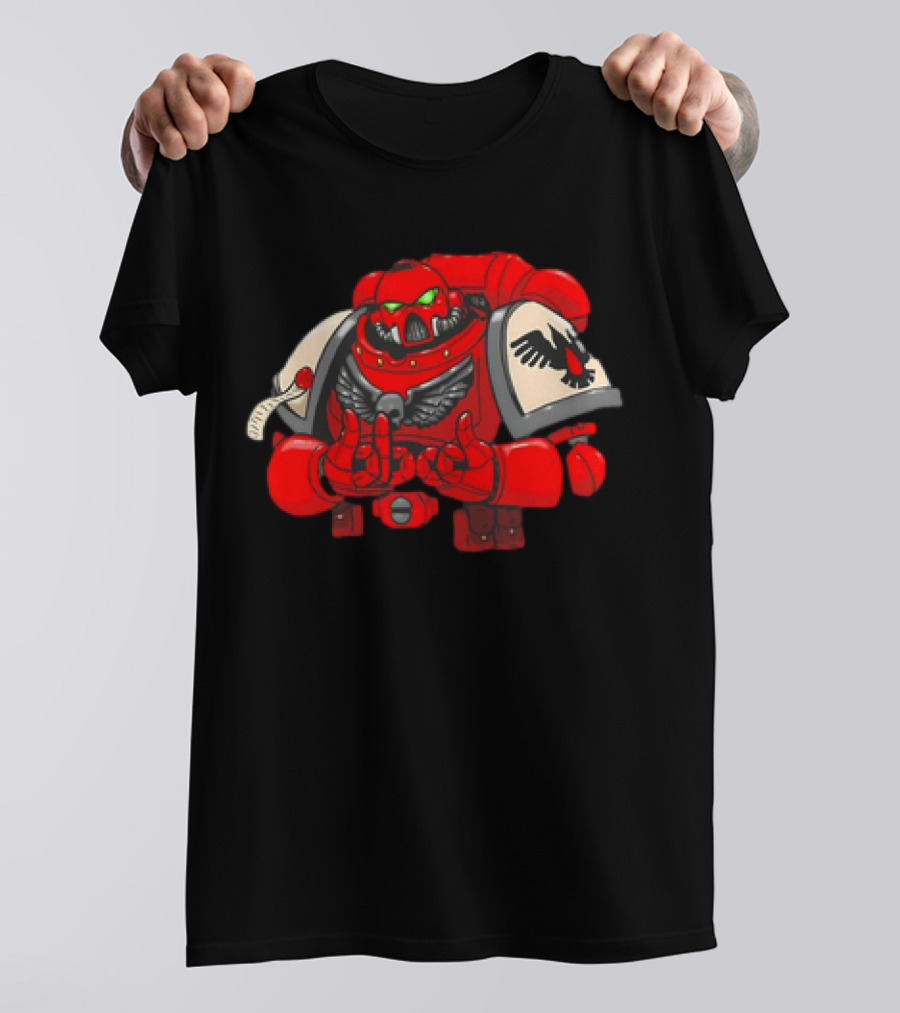 Be Positive Thieving Magpie Knight Space Marine Winged Armor T-Shirt