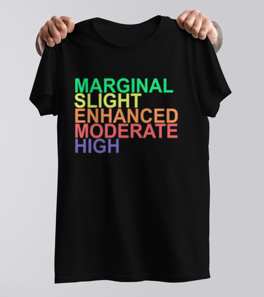 Marginal Slight Enhanced Moderate High T-Shirt