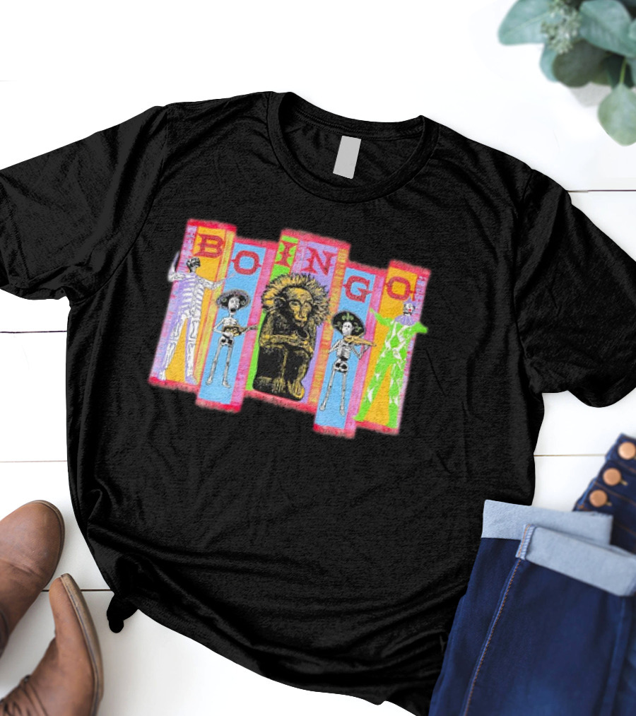 Oingo Boingo 1994 Vintage Skeletons Lion T-Shirt