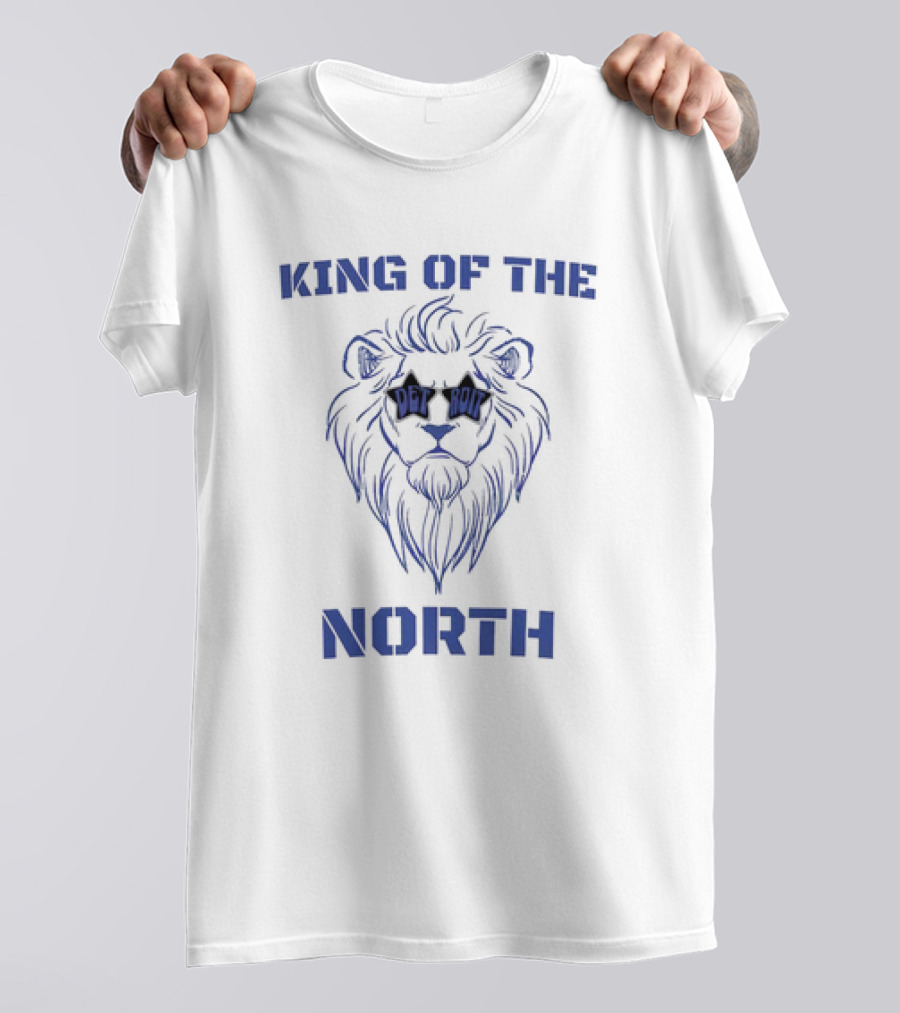 King Of The North Detroit Lions Lion T-Shirt