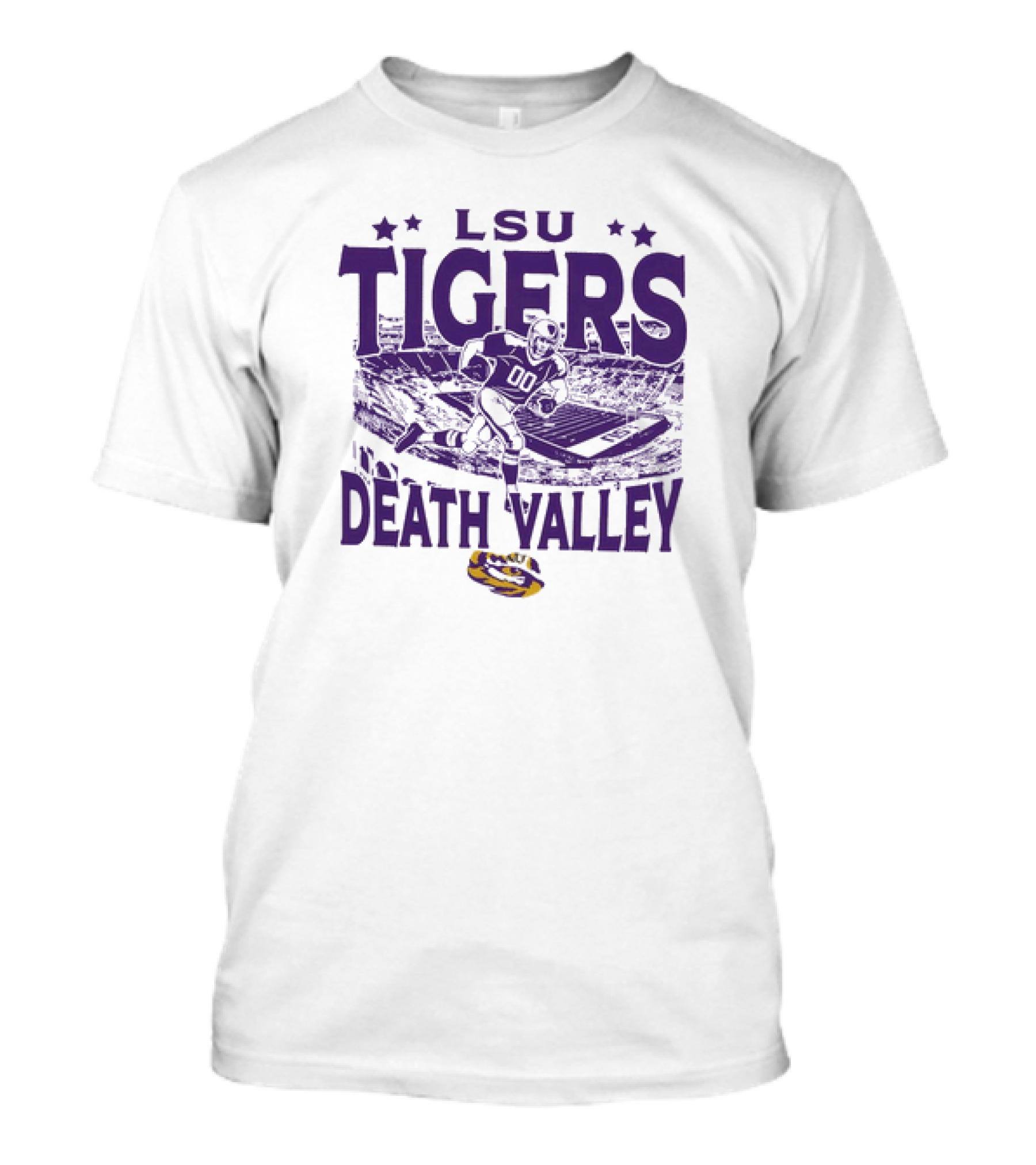 LSU Tigers Death Valley Football Stadium Player T-Shirt