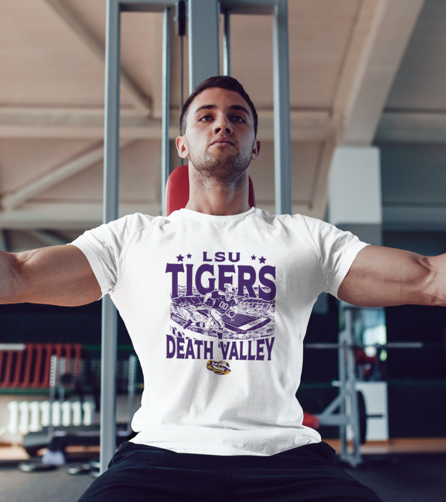 LSU Tigers Death Valley Football Stadium Player T-Shirt