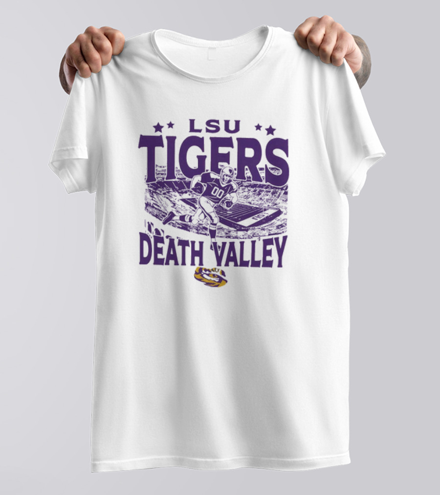 LSU Tigers Death Valley Football Stadium Player T-Shirt