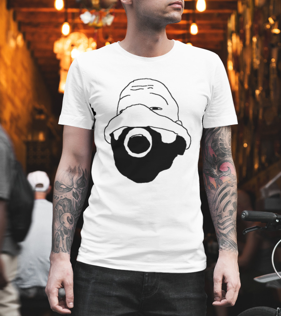 Ye Kanye West Nitrous Mask Drawing T-Shirt