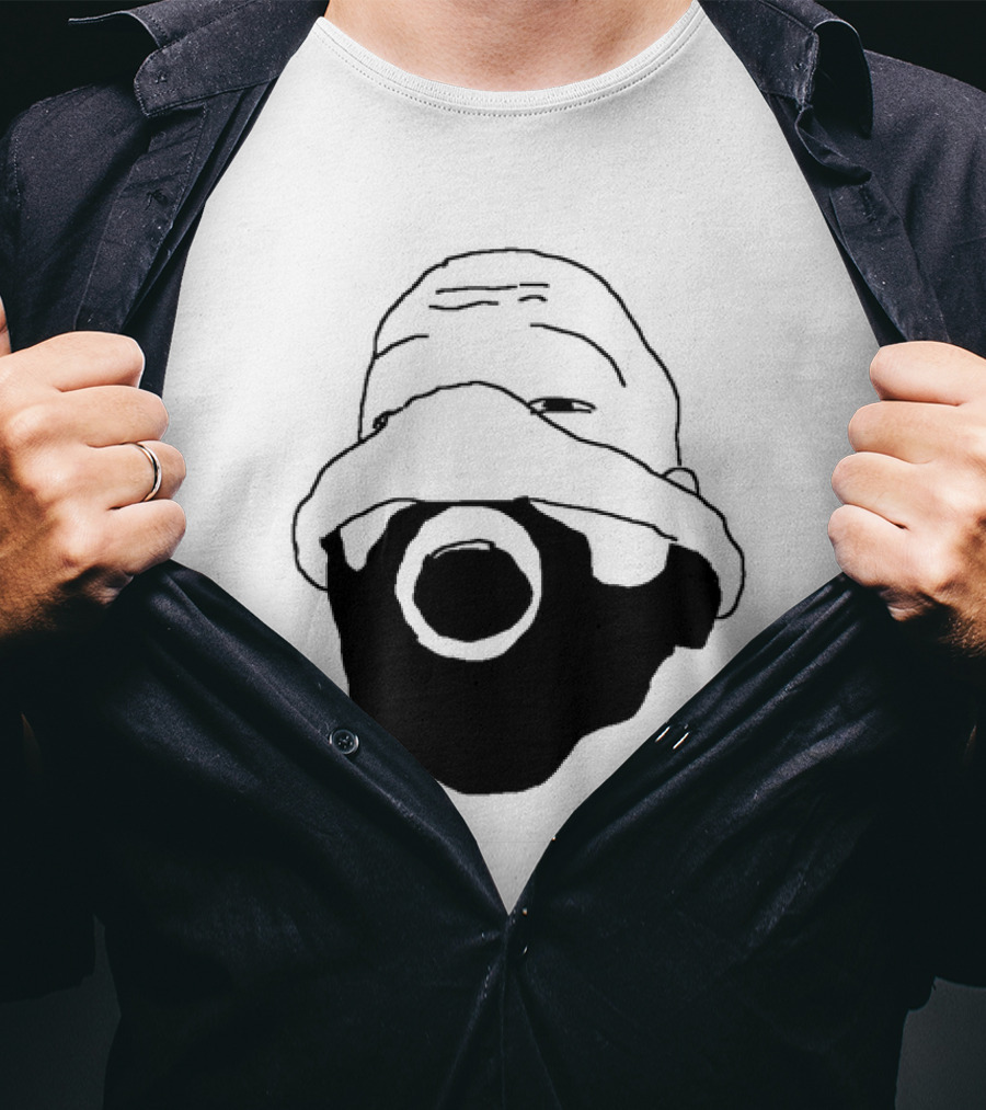 Ye Kanye West Nitrous Mask Drawing T-Shirt