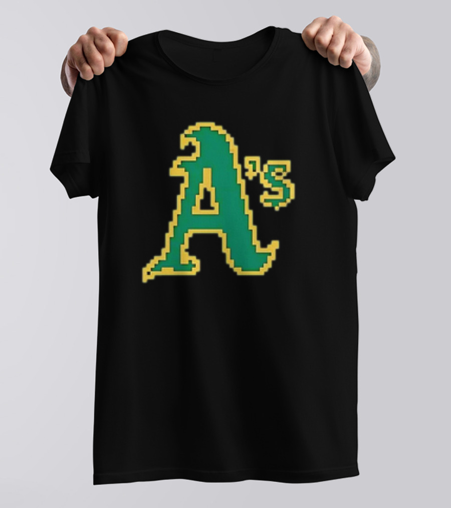 Tecmo A's Retro Gaming Style Logo Oakland Athletics T-Shirt