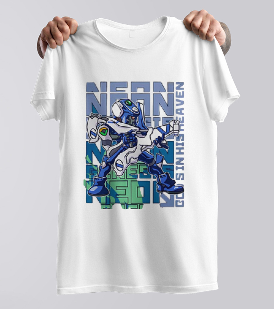 Neon Genesis Evangelion Eva-00 God's In His Heaven T-Shirt
