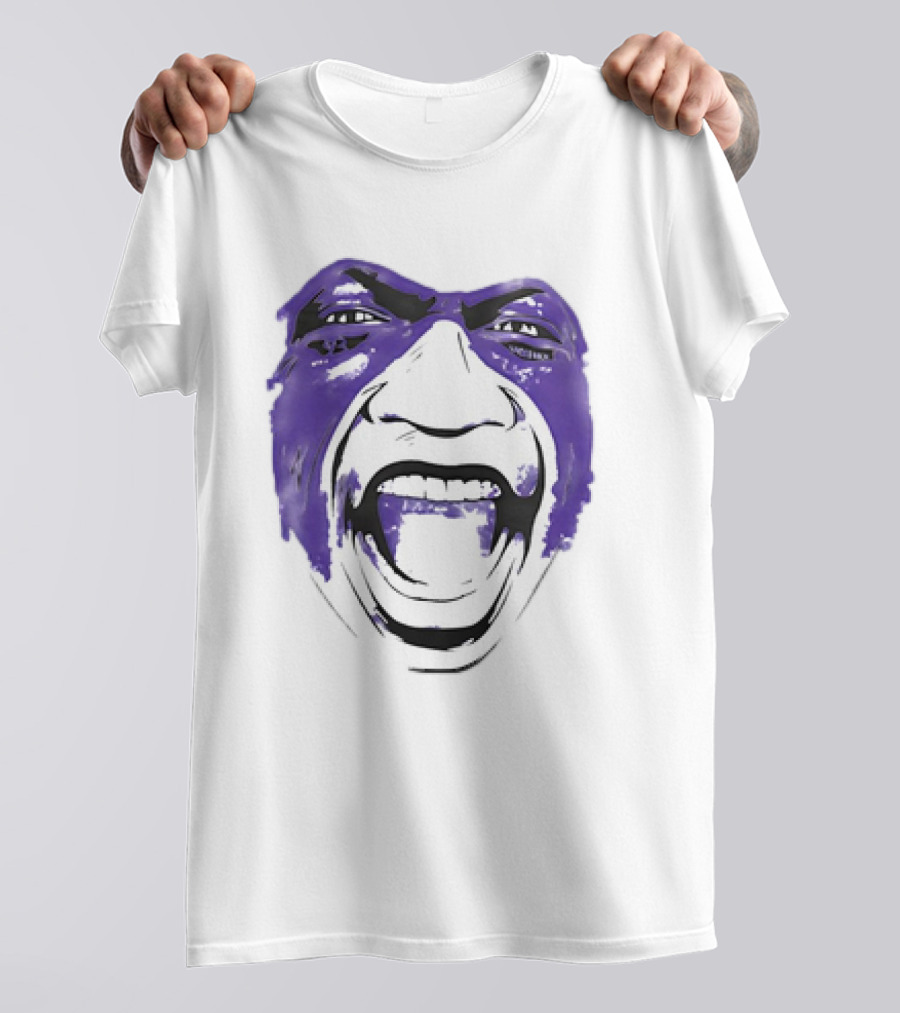 John Randle Minnesota Vikings Face Paint Scream T-Shirt