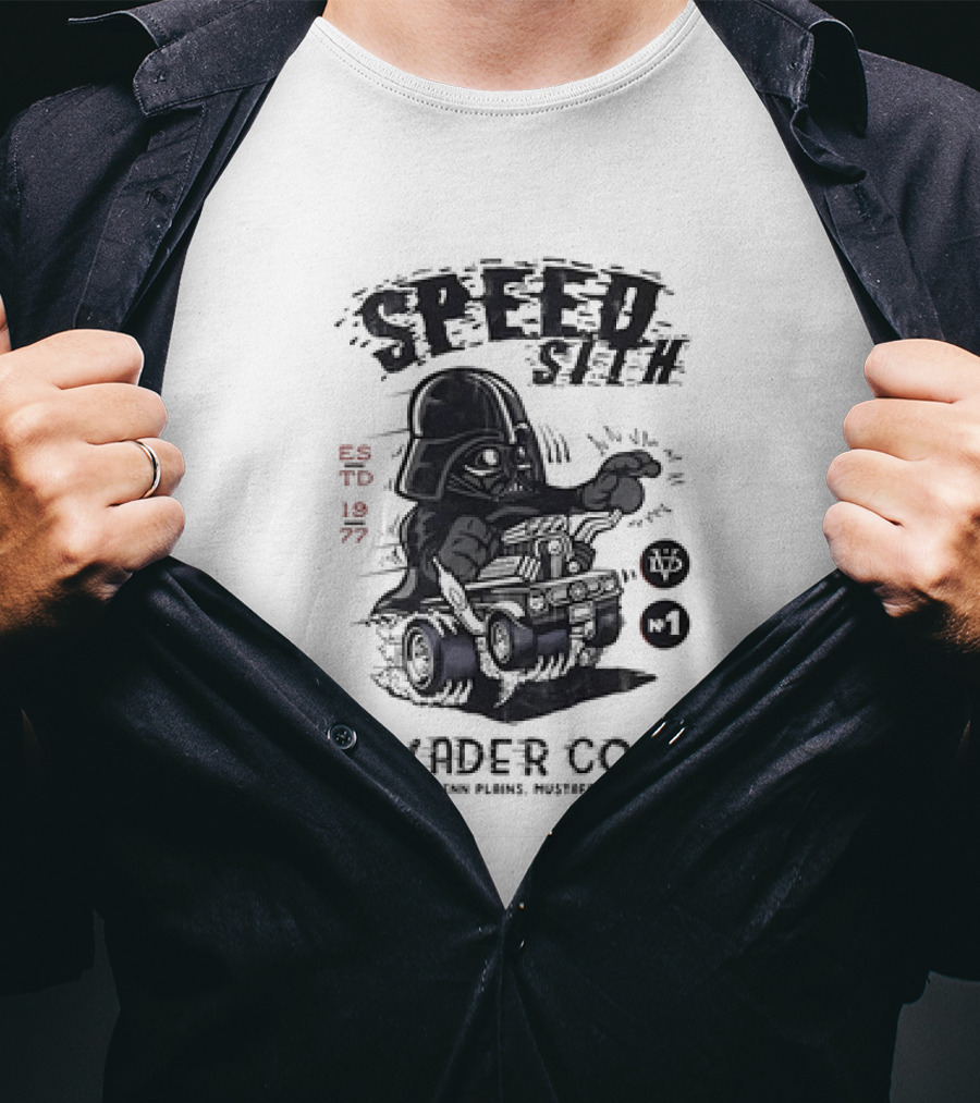 Speed Sith Vader Co Gehenn Plains Mustafar Estd 1977 N1 T-Shirt