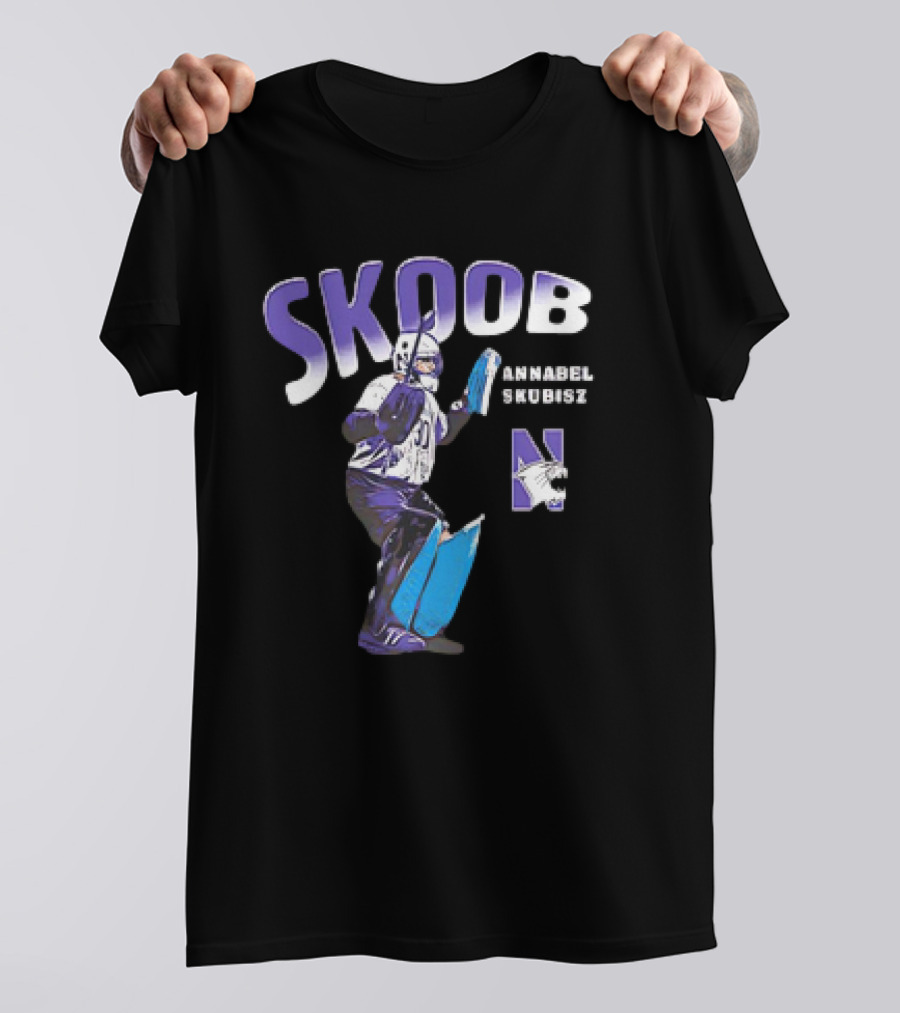 SKOOB Annabel Skubisz Northwestern Wildcats 90s Field Hockey T-Shirt