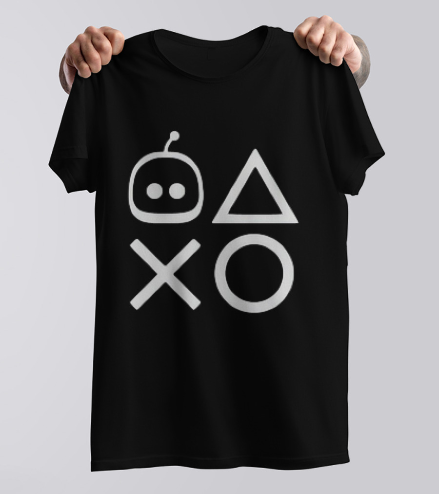 Astro Bot Playstation Controller Shapes T-Shirt