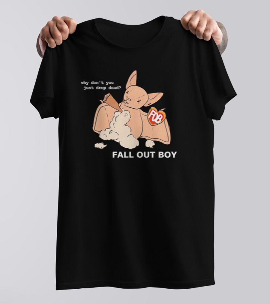 Why Don’t You Just Drop Dead Bat Fall Out Boy POB Heart T-Shirt