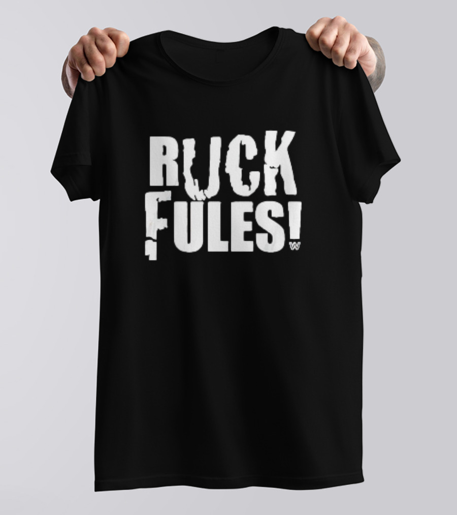 John Cena Ruck Fules WWE Parody Bold Lettering T-Shirt