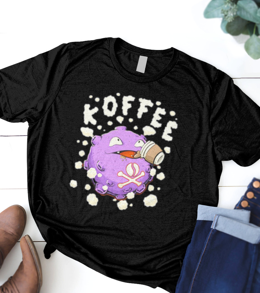 Koffing Drinking Koffee With Coffee Mug T-Shirt