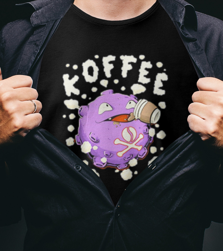 Koffing Drinking Koffee With Coffee Mug T-Shirt