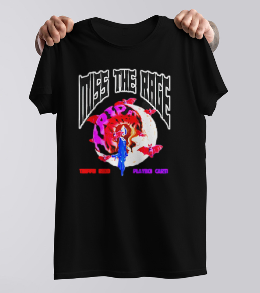 Miss The Rage Trip At Knight Trippie Redd Playboi Carti Lunar Bat Vision T-Shirt