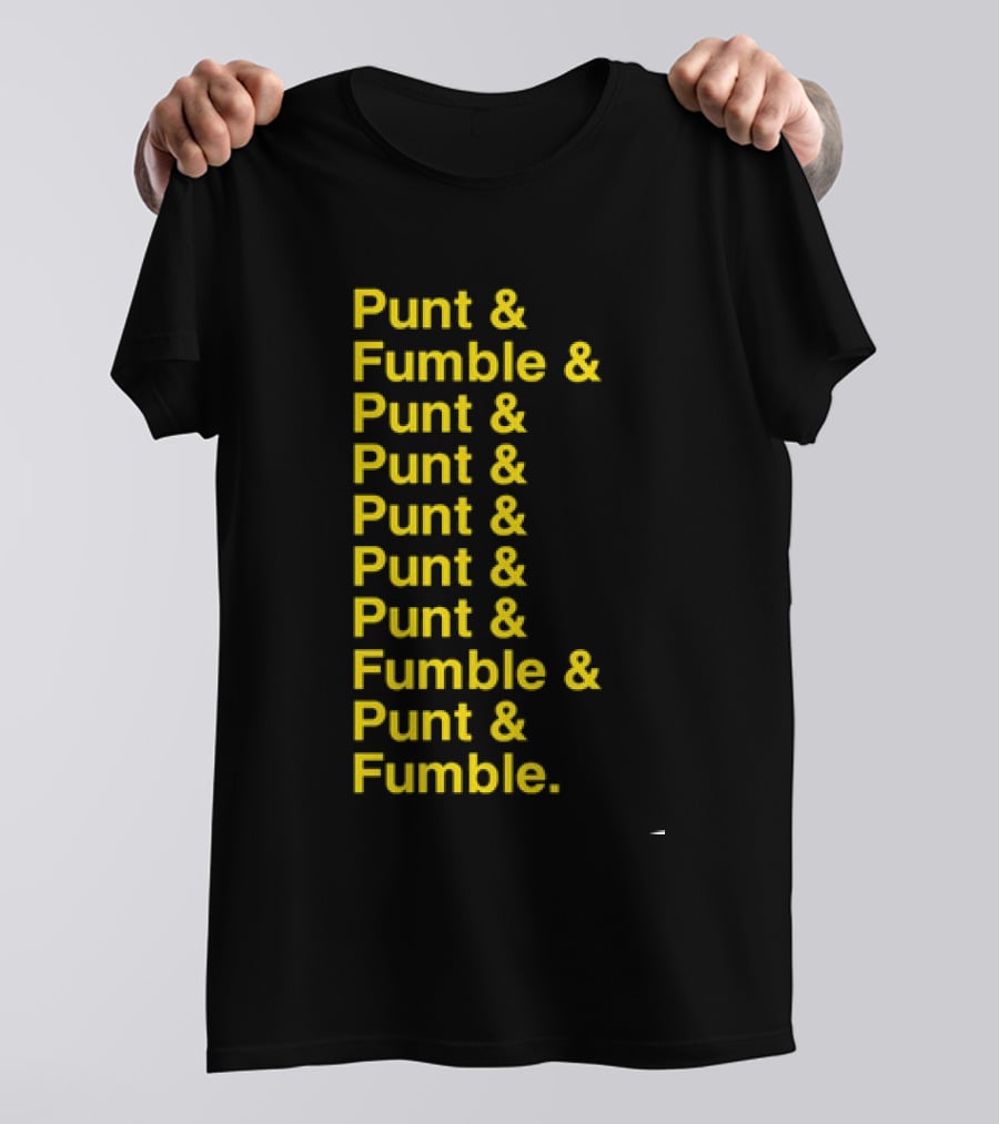Iowa At Penn State Game Punt And Fumble Commemorative T-Shirt