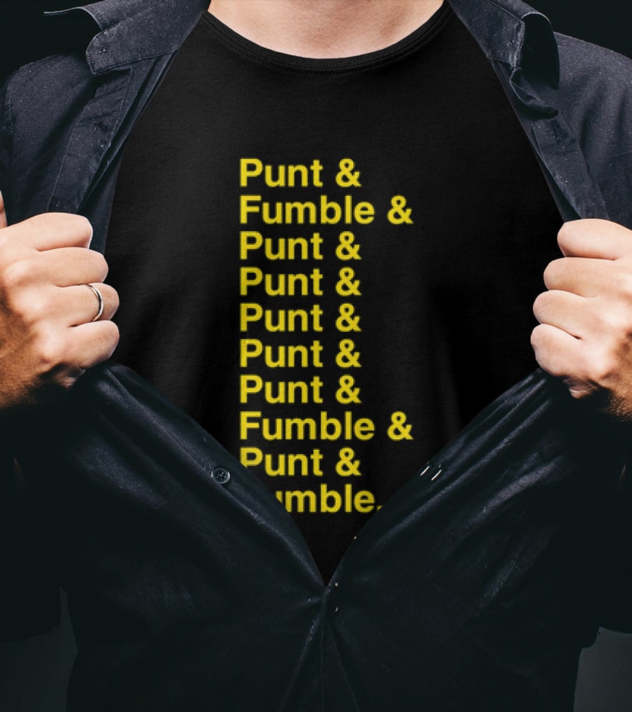 Iowa At Penn State Game Punt And Fumble Commemorative T-Shirt