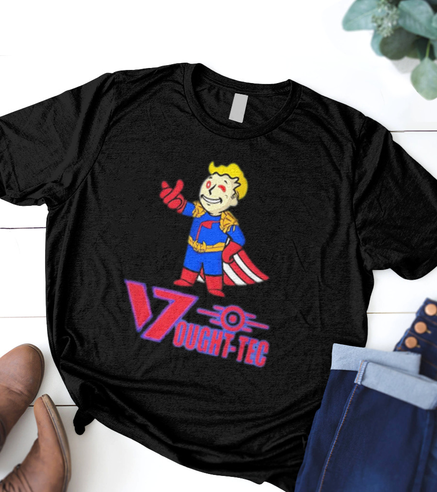Vought Tec Homelander Vault Boy Crossover Image T-Shirt