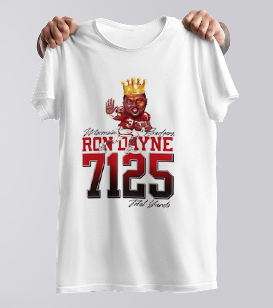 Ron Dayne 7125 Total Yards Wisconsin Badgers T-Shirt