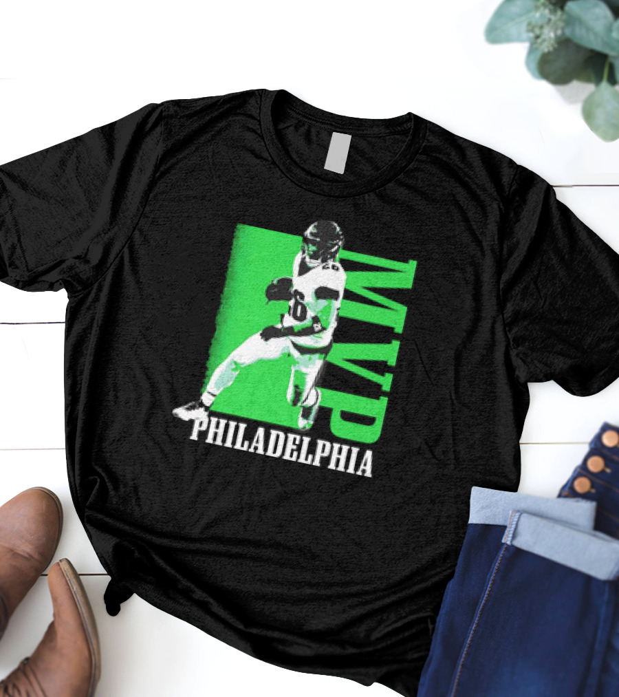 Philadelphia MVP Football Player Green Highlight T-Shirt