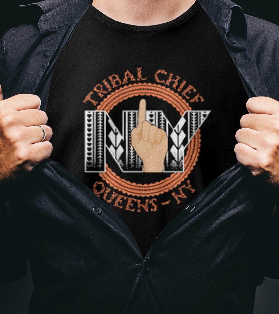 Tribal Chief NY Hand Gesture Queens-NY T-Shirt