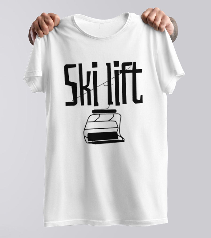 Ski Lift Chair Sketch T-Shirt