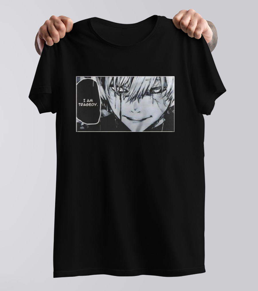Kaneki Ken I Am Tragedy Manga Panel Anime Tokyo Ghoul T-Shirt