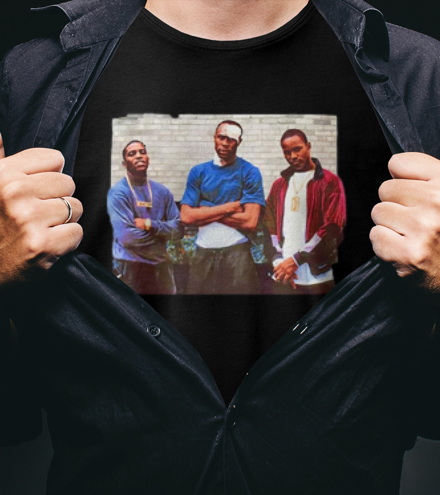 Paid In Full Movie Calvin Scene With Three Men In Streetwear Clothing T-Shirt