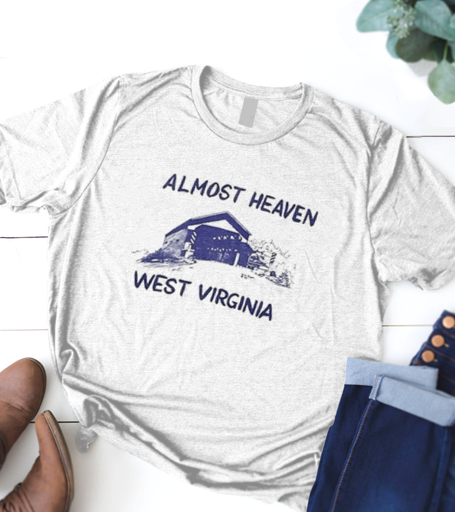Almost Heaven West Virginia Covered Bridge Scenic T-Shirt