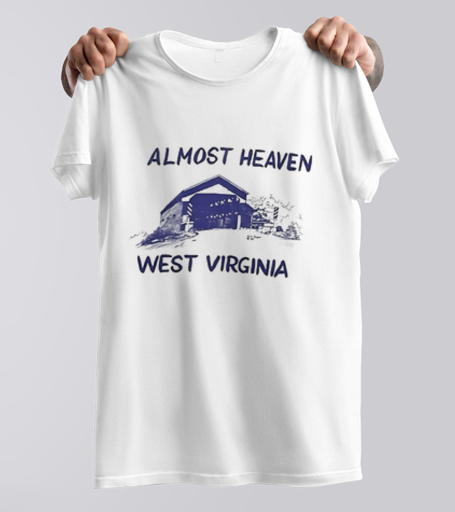 Almost Heaven West Virginia Covered Bridge Scenic T-Shirt