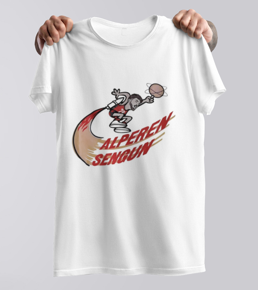 Alperen Sengun Houston Rockets Cartoon Basketball T-Shirt