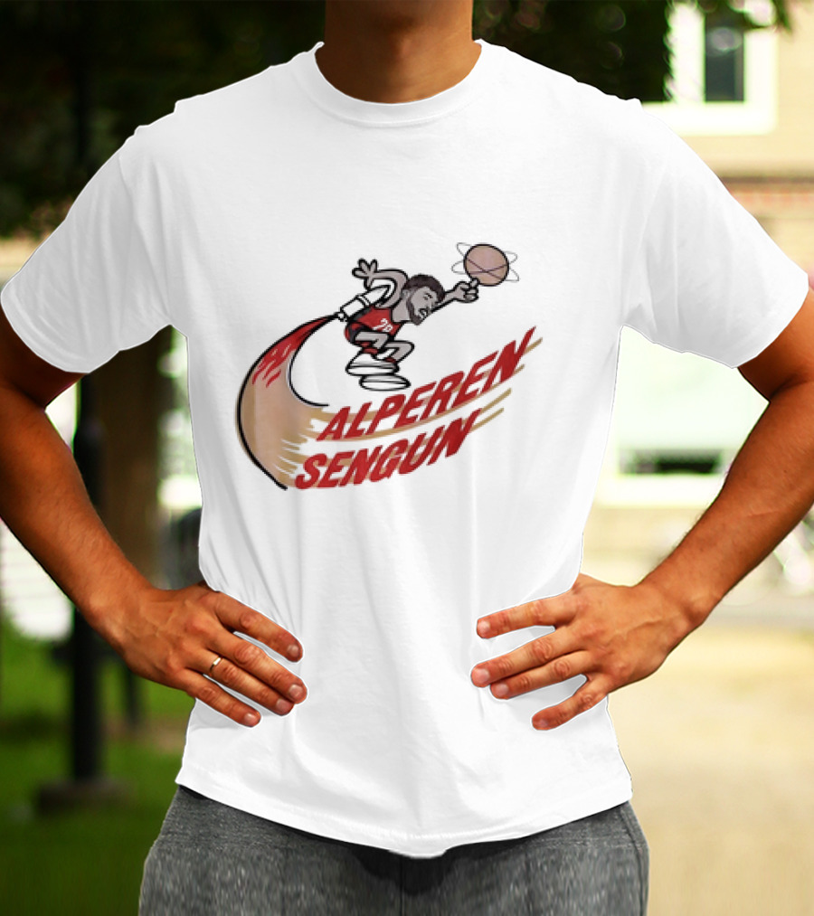 Alperen Sengun Houston Rockets Cartoon Basketball T-Shirt