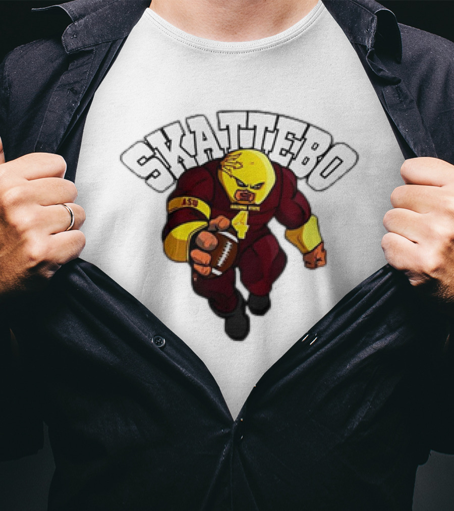 Arizona State Sun Devils Skattebo Football Mascot ASU Juggernaut T-Shirt