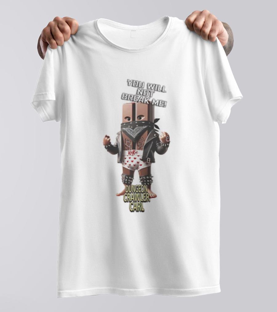 Dungeon Crawler Carl You Will Not Break Me Leather Punk T-Shirt