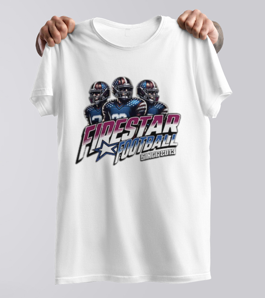 Firestar Football Since 2013 Team Players Star T-Shirt