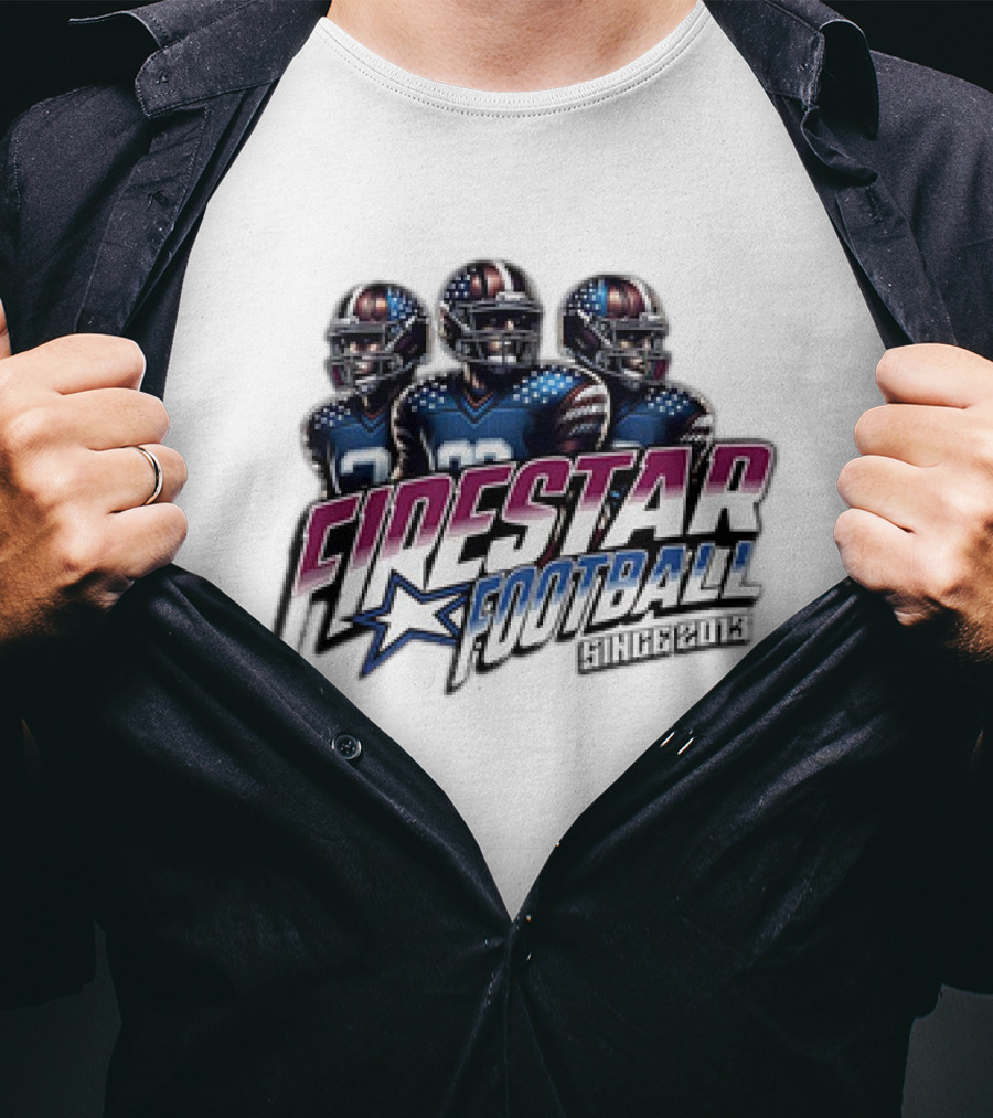 Firestar Football Since 2013 Team Players Star T-Shirt