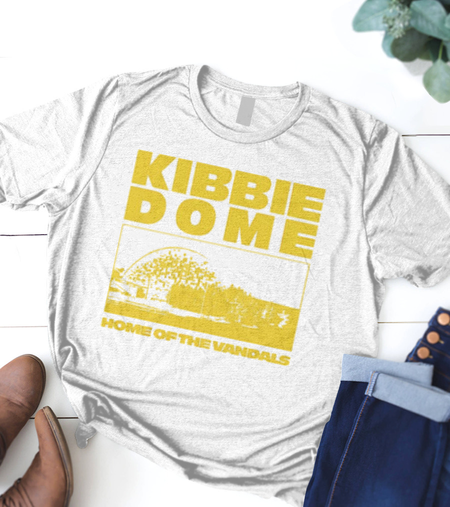 Kibbie Dome Home Of The Vandals Idaho Vintage Newspaper T-Shirt