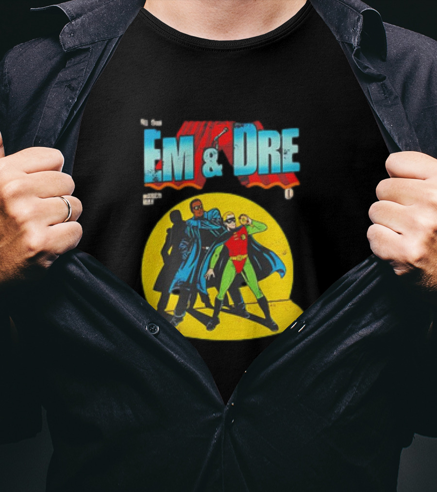 The Real Em And Dre Comic Superheroes Issue One T-Shirt