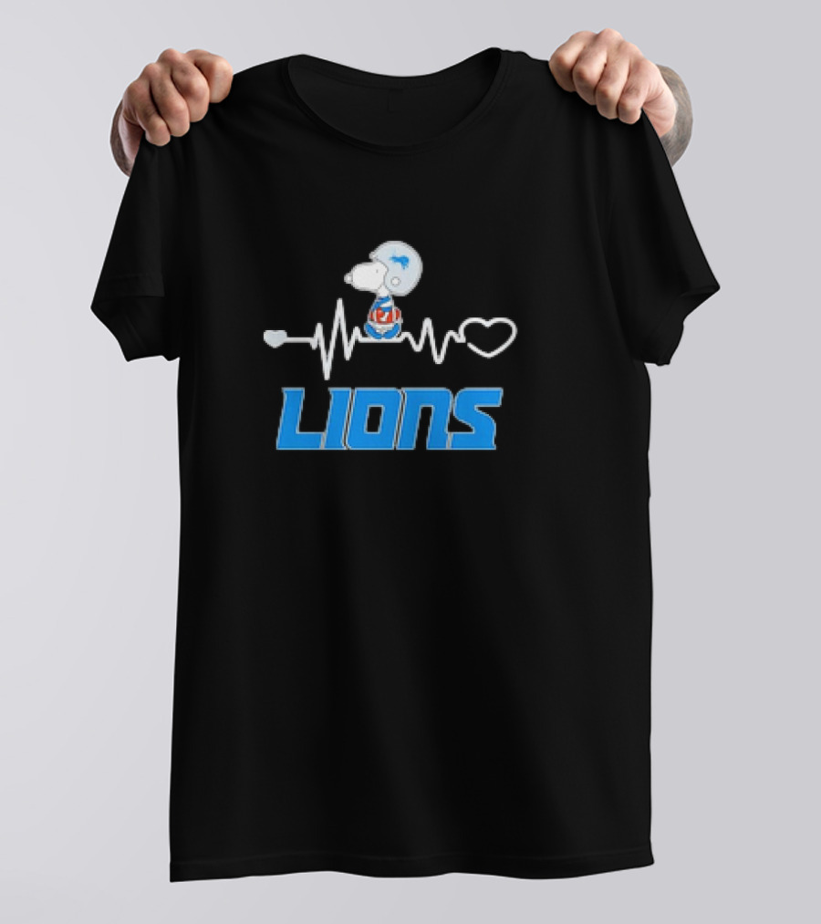 Snoopy Heartbeat Lions T-Shirt