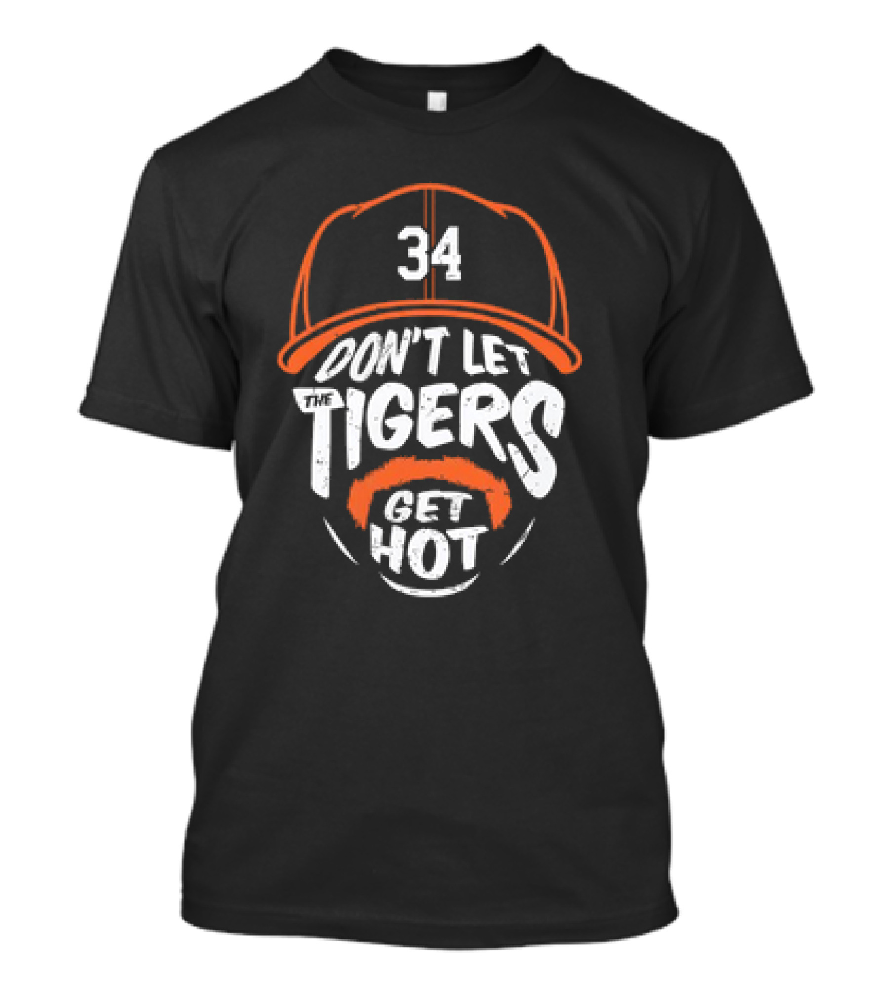 Jacob Ray Rogers 34 Detroit Tigers Don't Let The Tigers Get Hot Vintage T-Shirt