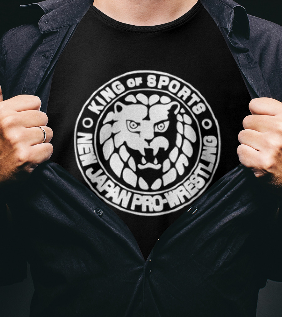 King Of Sports New Japan Pro Wrestling Lion T-Shirt
