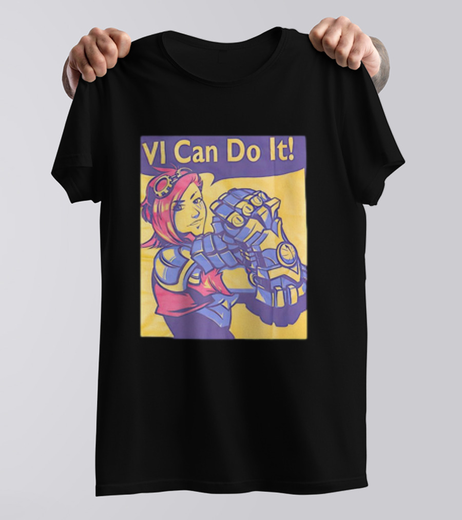 VI Can Do It League Of Legends Rosie The Riveter T-Shirt